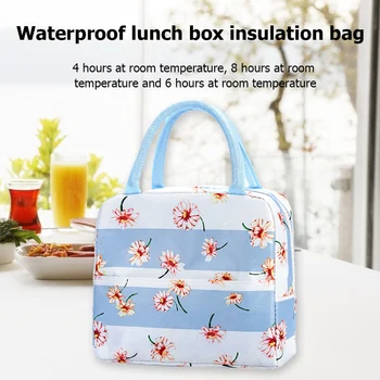 

Lunch Bag Thermal Insulated Cooler Bento Pouch School Food Picnic Storage Tote Work Picnic Adult Kids Food Storage