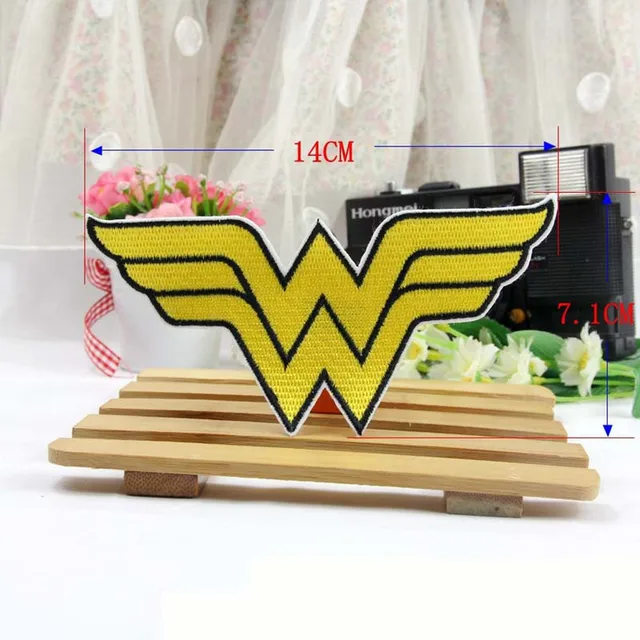 Disney Marvel W Wonder Iron On Embroidered Clothes Patches For Girl Woman Clothing Stickers Garment Wholesale 2