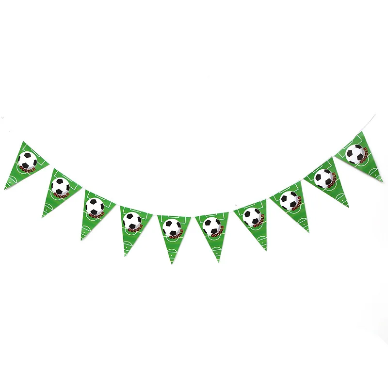 QWWSS Кубок мира по футболу бумажные обертки для кексов топперы для детей украшения торта на день рождения(12 обертывания+ 12 Топпер - Цвет: Banner Flags  10pcs