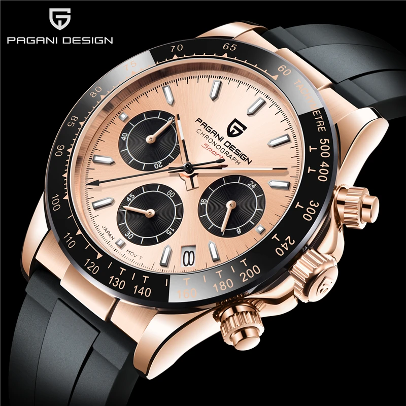 PAGANI DESIGN Top Luxury Brand Quartz Mens Watches 2023 Sapphire Glass Waterproof Men Wristwatch Fashion Sports Men Chronograph