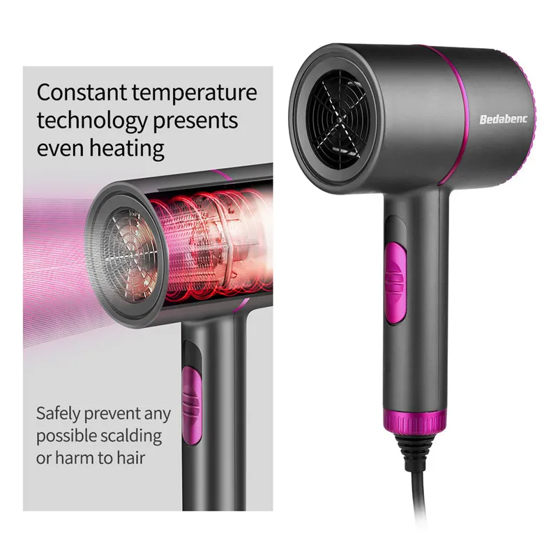 Preise 2000W Haartrockner Profi haartrockner Salon Trockner Heißer Kalten Wind Blau Licht Negative Ionic Gebläse Trockenen Elektrische Haartrockner salon