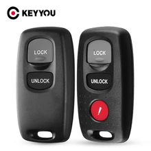 KEYYOU-carcasa de llave remota para Mazda, carcasa Fob de entrada sin llave para modelos 2, 3, 6 Series, 2/3, 2004, 2005, 2006, 2007, 2008 y 2009, 2010