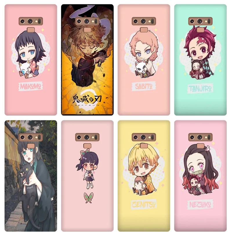 Q edition of Demon Slayer Kimetsu no Yaiba for Samsung Note 9 10 20 Plus S8 S10 Lite S30 S21 S11 S20 | Мобильные телефоны и