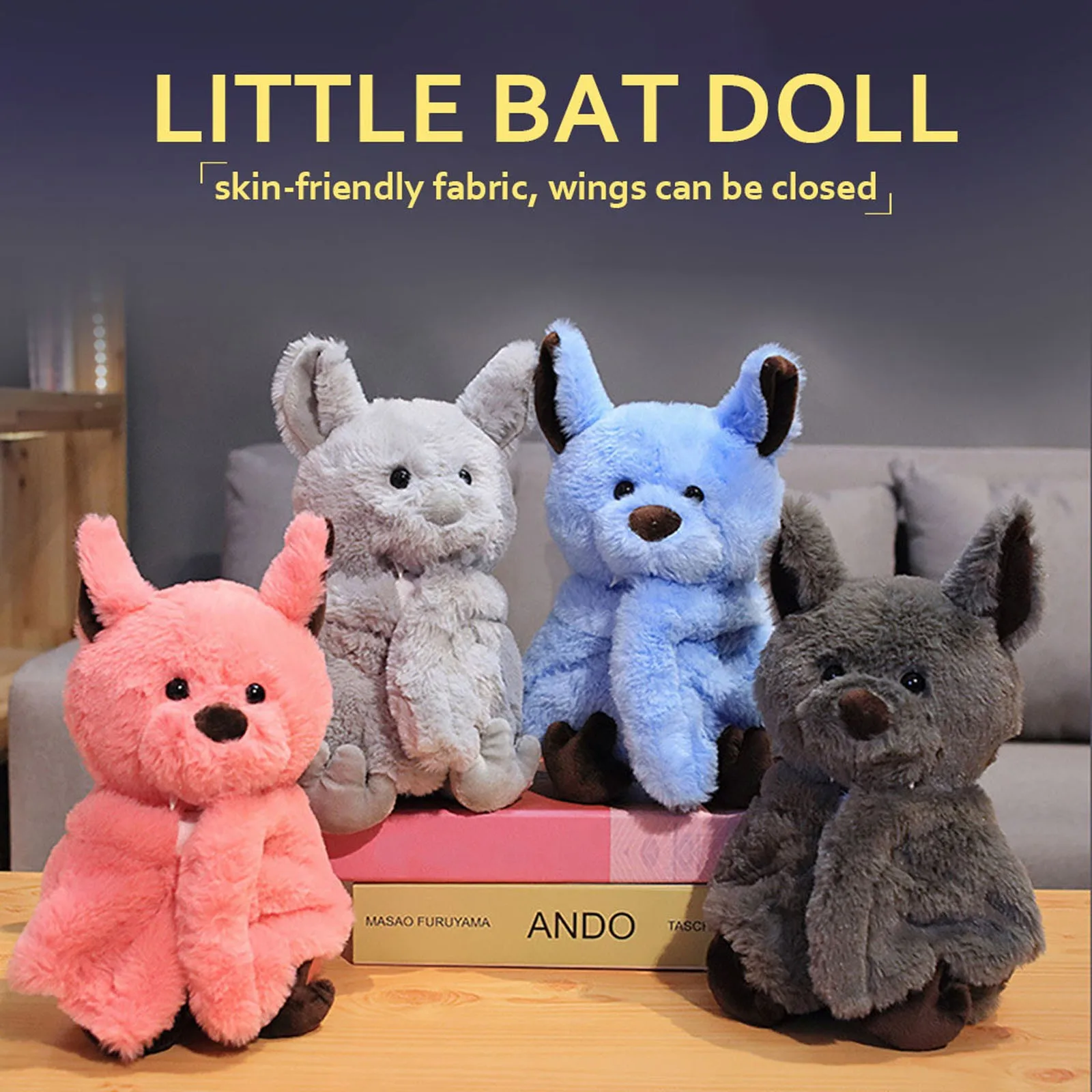 

Halloween Cute Creative Bat Baby Plush Toy Little Devil Bat Doll Plush Toy Children Kids Student Girls Boys Best Gifts Xmas