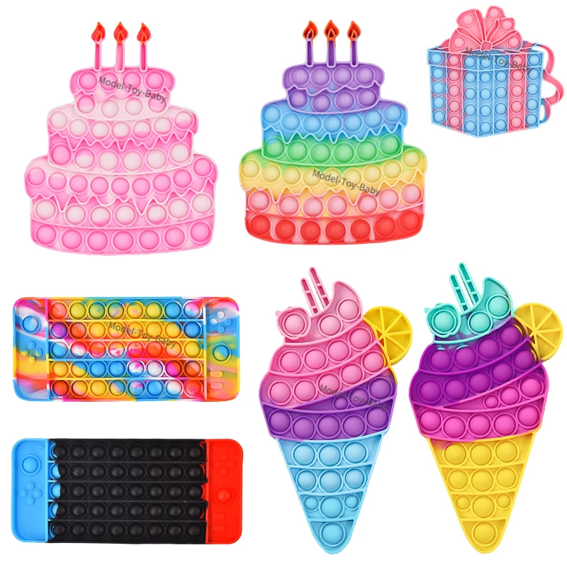 Воздушный шар с пузырьковой системой Push-pop цветные игрушки-антистресс для