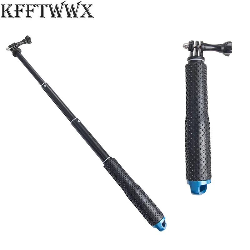 KFFTWWX 알루미늄 연장 가능한 폴 셀카 스틱 삼각대 마운트, 고프로 히어..