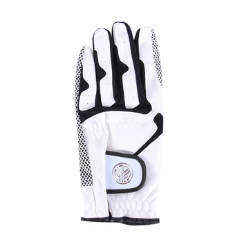 

White Single Golf Gloves Anti-Skid Particle Wear-Resistant Microfiber For Golf Lovers Beginner Ptorective Golf Glove