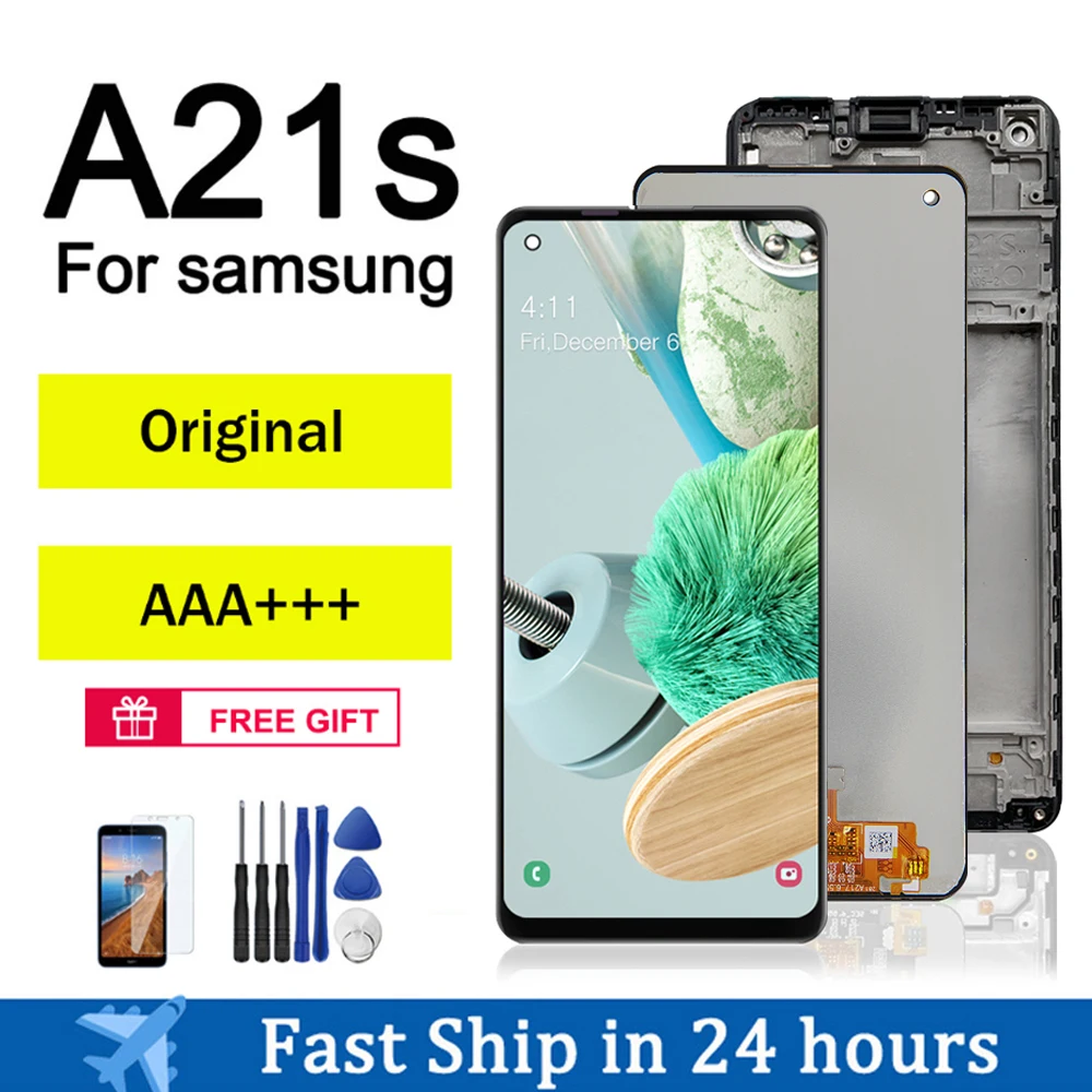 Original For Samsung Galaxy A21s LCD Display Touch Screen Digitizer LCD ...