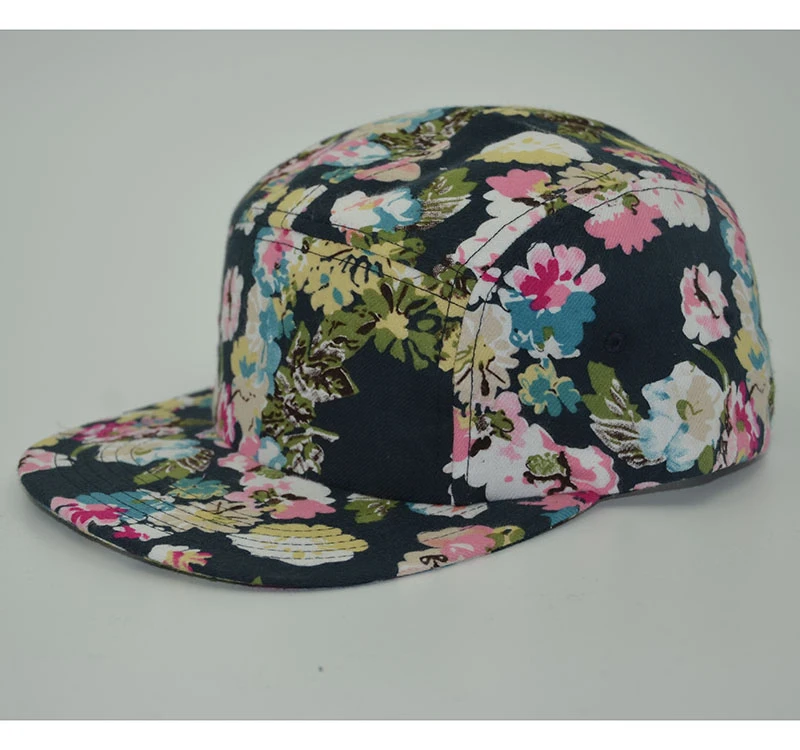 Floral flat brim hat Clearance