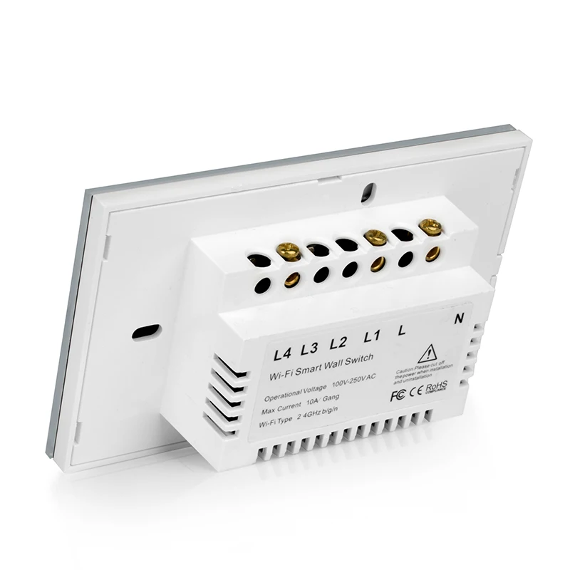Smart touch switch US standard light switch 1gang2gang3gangWiFi network APP Smart remote control wall sticker installation