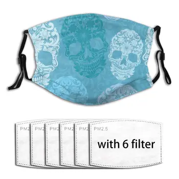 

Anti Dust Skull Pattern Classic Reusable PM2.5 Filter Masks Activated Carbon Filter Antibacterial Dust Proof Face Cover