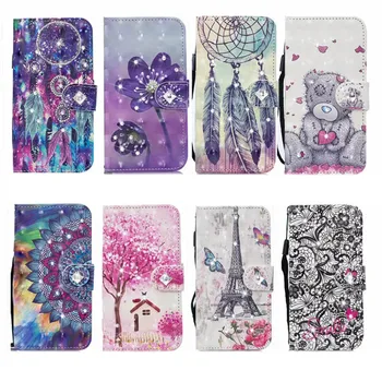 

Wallet Case For Samsung S20 Plus S20 Ultra A71 A51 Bling Diamond 3D Leather Card Slot ID Flower Tower Cover 40PCS