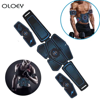 

New Rechargeable Abs Stimulator Muscle Toner Abdominal Muscle Hip Trainer Electrostimulation Fitness Massager Fitness Equipment