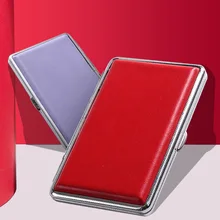 

Leather Women Cigarette Case Box Tobacco Case Fine Cigarettes Case Holder Box Cigarettes Storage Container Box Lady Gifts