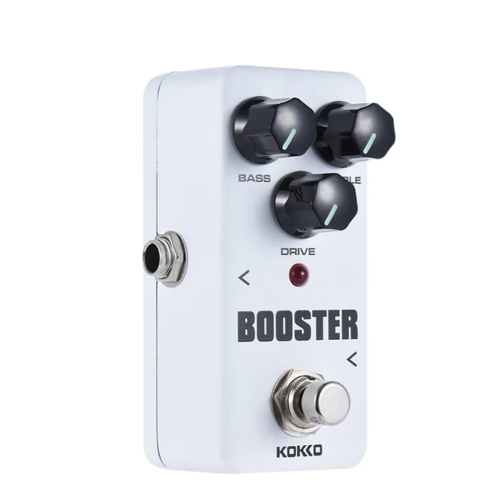 KOKKO FBS2 мини усилитель педаль Портативный 2-полосный гитара с эквалайзером эффектов Алюминий Корпус педаль Аксессуары для гитары