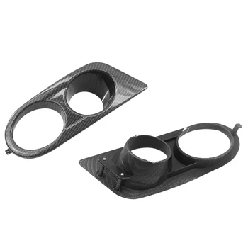 

Auto Accessories Ham Style Air Duct Fog Light Covers Carbon Fiber Front Lower Bumper Fog Lamp Frames for BMW E46 M3 2001-2006