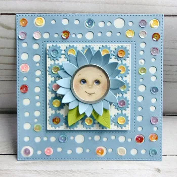 

Cutting dies Double bubble frame Scrapbook Cardmaking PaperCraft Surprise Creation dies DIY stencil