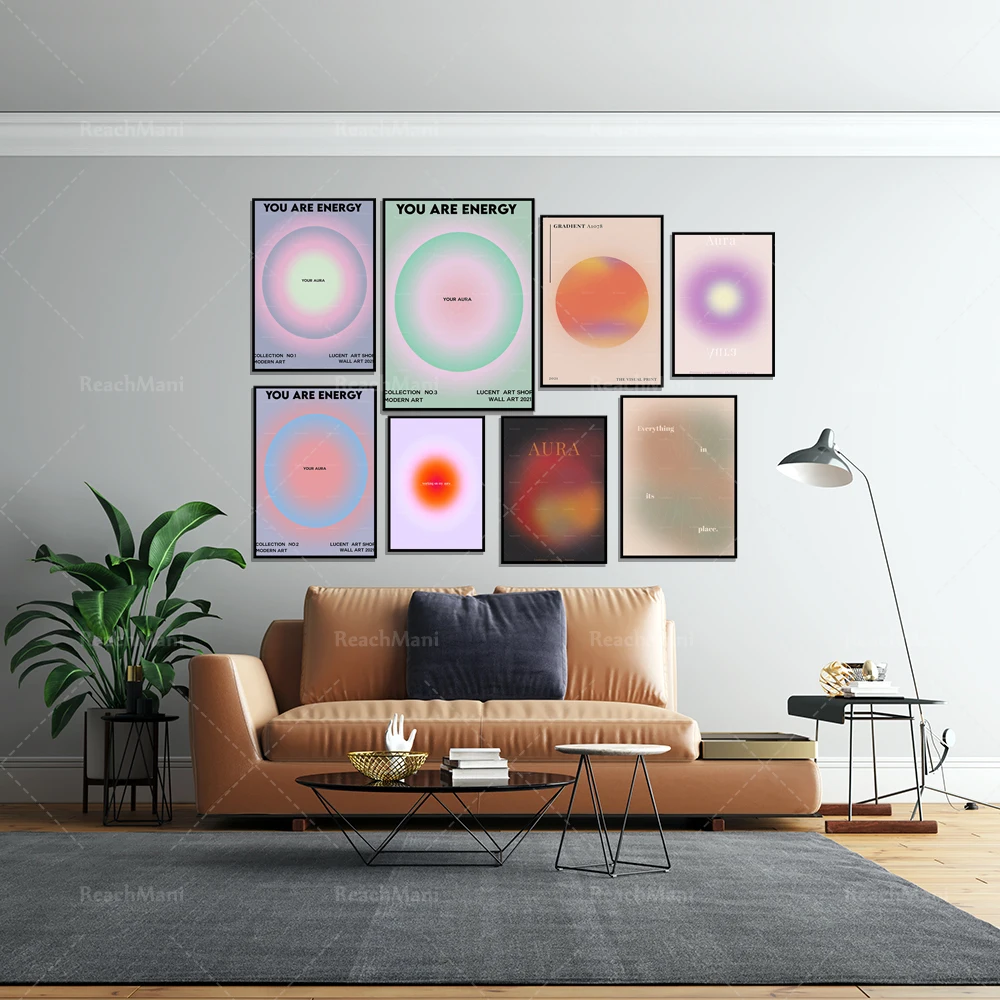 

You are energy-your halo poster I quote Iaura spiritual poster, a unique gift for modern home decoration canvas wall art prints