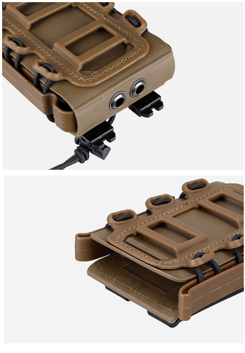 Set Porta Caricatori Tattico Fast Mag Pouch, Per Fucile E Pistola, Attacco MOLLE