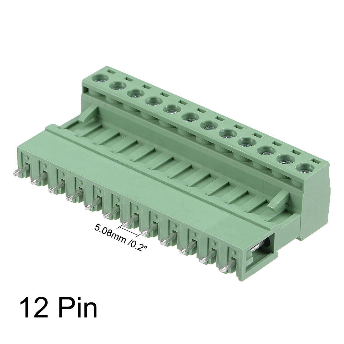 Uxcell 5 пар 5,08 мм Шаг 12Pin подключаемый клеммный блок разъем мужской и женский для PCB