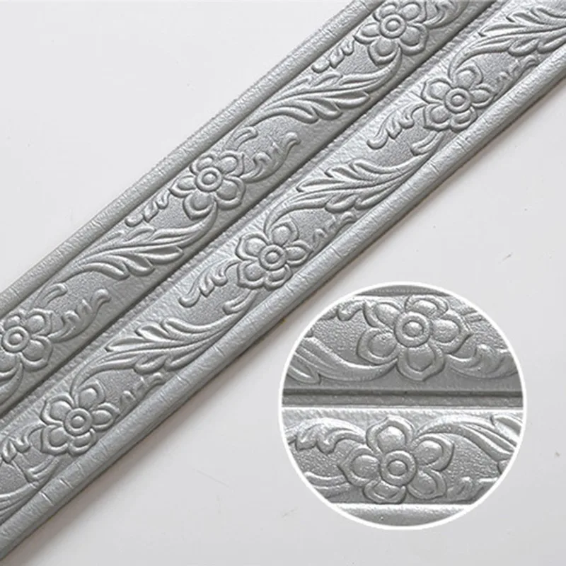 Description Picture 5 of itemAdhesive Flexible Wall Lines Wallpaper Border Molding Trim 3d Decorative  Peel And Stick Wall Border Home Hotel Diy Decoration