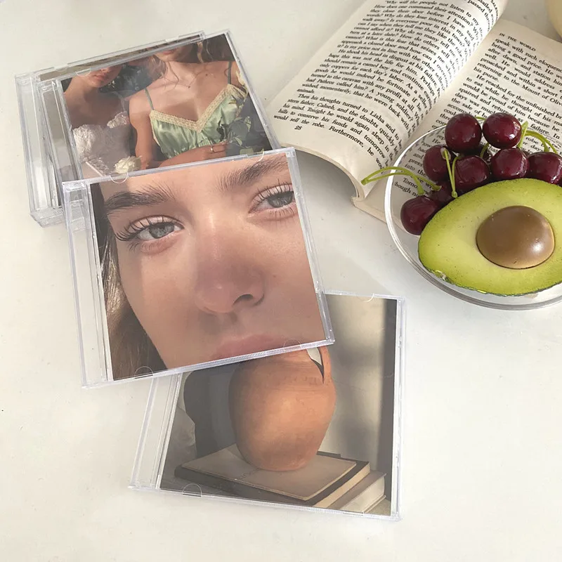 Cutelife Ins 북유럽 플라스틱 CD 빈 케이스 그림 일반 빈티지 장식품 룸 액세서리 레트로 럼 홈 인테리어