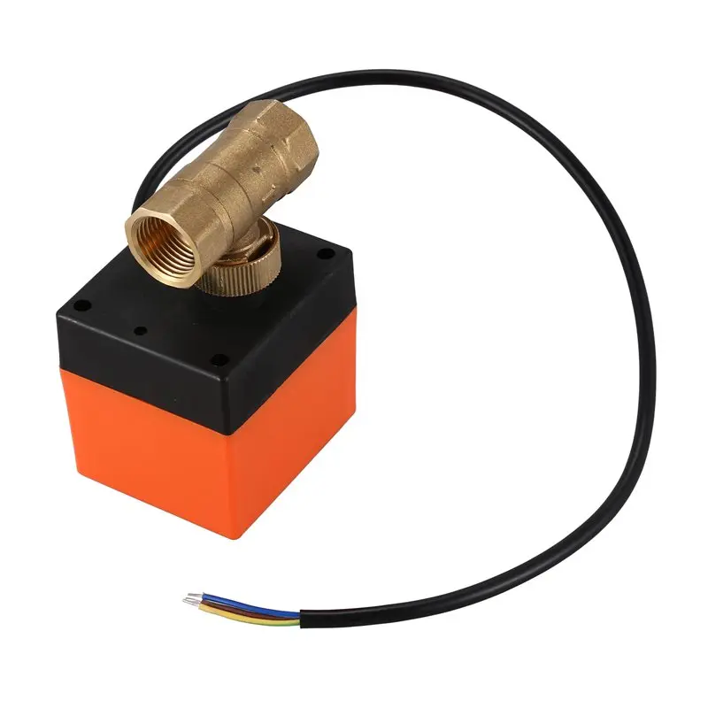 

DN15-2 AC220V air conditioning floor heating micro-electric two-way ball valve three line two control electric ball valve