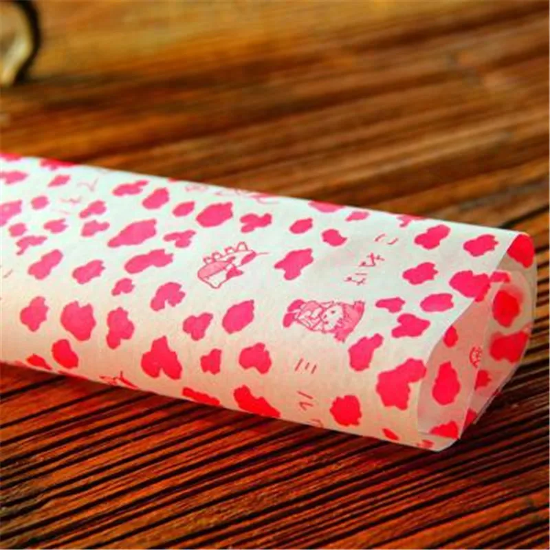 25Pcs Candy Wax Paper Food Wrapper Paper Bread Sandwichs Burger Frie Oilpaper Packaging Paper Nonstick Baking Parchment Paper sifter for baking Bakeware