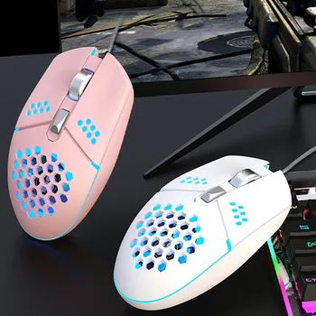 

Professional Gamer Gaming Mouse 2400 DPI Adjustable Wired Optical RGB Computer Slim Mice USB Cable Mouse for Laptop PC Computer