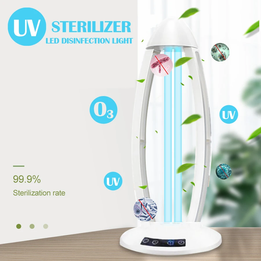 36W UV Light Sterilizer 3 Modes LED Disinfection UVC Sterilization Lamp Ozone IP55 273nm Timming Remote | Лампы и освещение