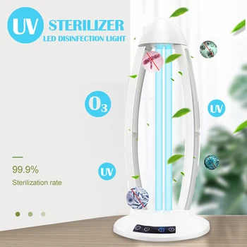 

36W UV Light Sterilizer 3 Modes LED Disinfection Light UVC Sterilization Lamp Ozone UVC Lamp IP55 273nm Timming Remote