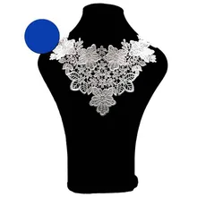 Вышивка шеи воротник diy поддельные съемные воротники водорастворимые Женская бутоньерка трехмерные кружевные аксессуары