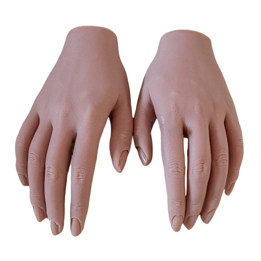 Nail Trainning Practice Hand Left Right Hands Mannequin Model Manicure Trainer
