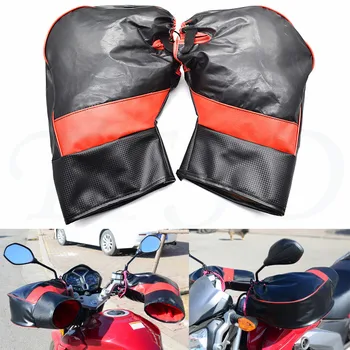 

Motorcycle handlebar set winter warm thick warm leather windproof waterproof moto gloves For APRILIA CAPANORD 1200 CAPANORD1200