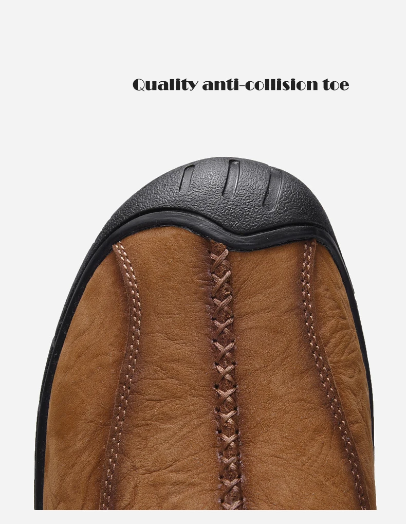 Handmade High Quality Men Shoes Spring Autumn Natural Leather Casual Shoes Flats Breathable Outdoor Shoes Men