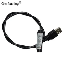 50 см USB DC5-24V Соединительный кабель Линия управления для RGB светодиодный 3 ключа 4 шпильки переключатель линии