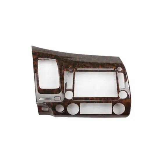 Для 2006-2010 Honda 8Gen Civic персиковая деревянная рамка Радио Аудио Панель тире крепление отделка комплект для переоборудования фасции лицевая рамка - Название цвета: Красный
