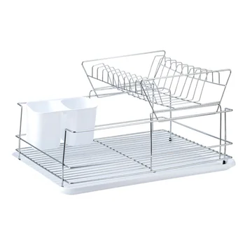 

1Pc Dish Drying Rack Kitchen Utensil Safe Fine Chic Holder Organizer Container Drainer