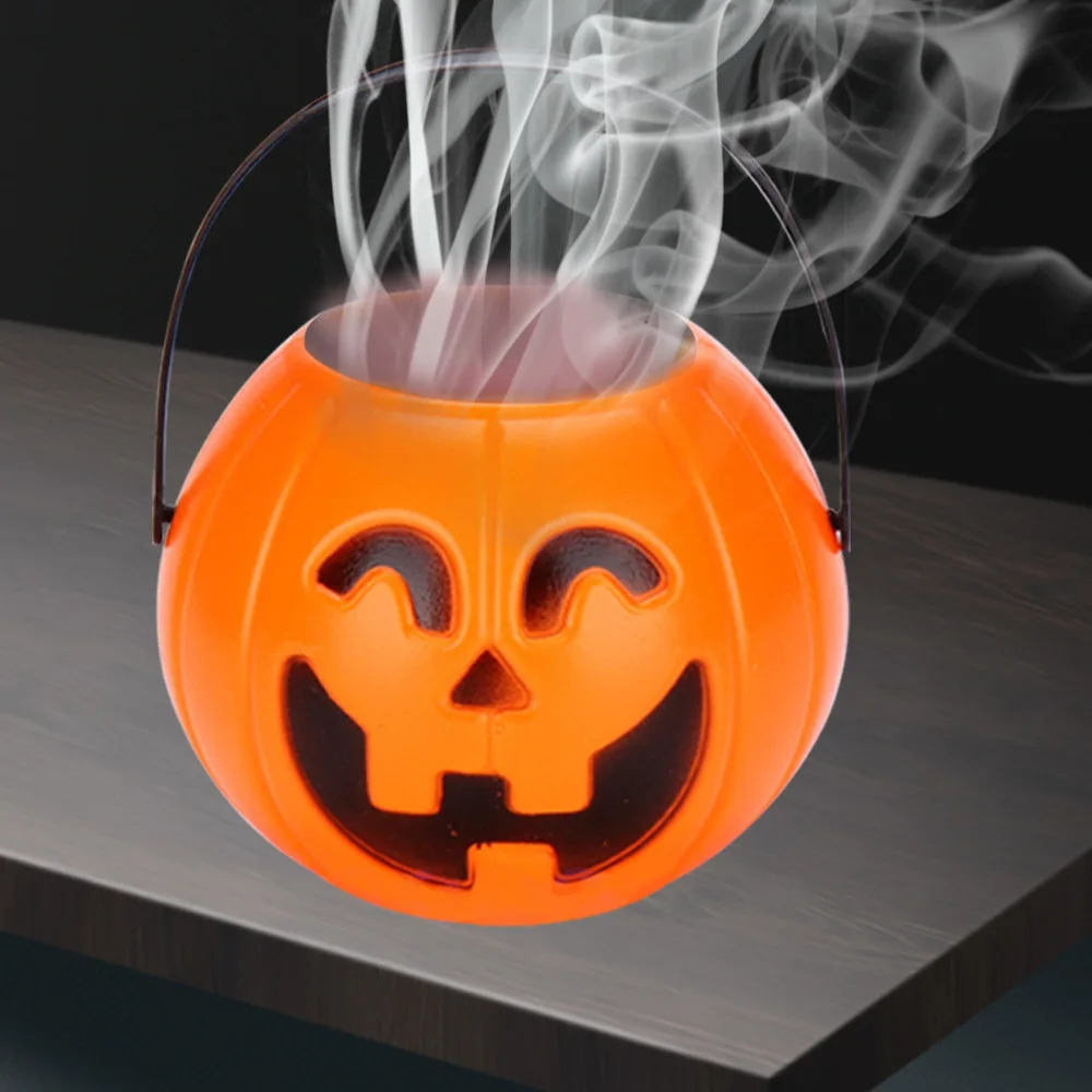 

1 Set New Pumpkin Lights Halloween Party Supplies Decoration Lights With Misting Fogging Maker Smoke Machine for Home Decor