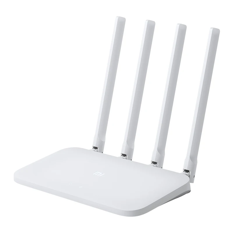 White Xiaomi Mi Wi-Fi роутер 4C 64 ram 802,11 b/g/n 2,4G 300 Мбит/с беспроводные роутеры повторитель 4 антенны Смарт-приложение контроль - Цвет: White