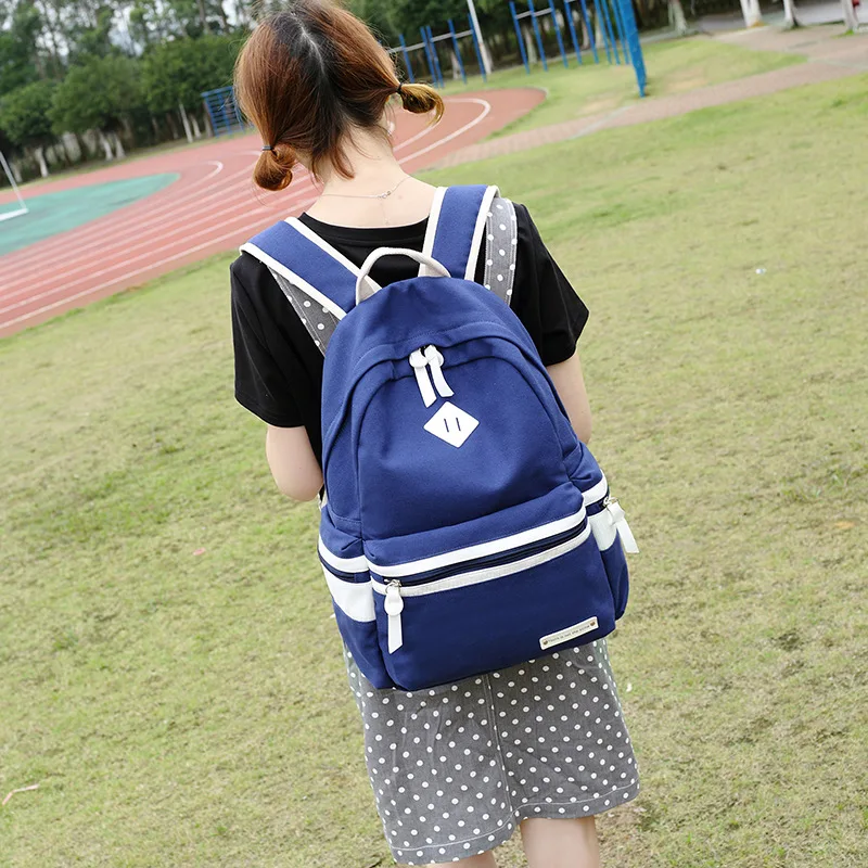 Женский холщовый рюкзак в стиле преппи для девочек подростков|canvas school backpacks|backpack