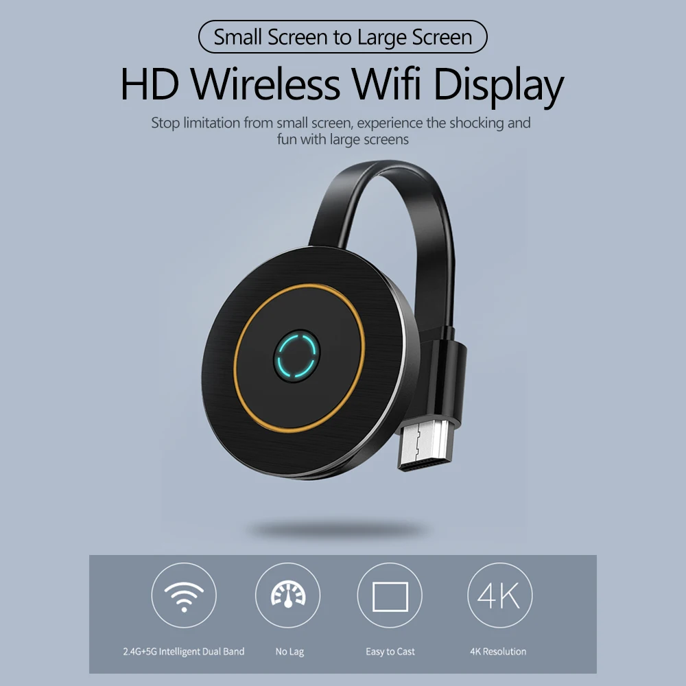 ТВ ресивер Miracast Airplay 2 4G/1 Wi Fi HD экран DLNA для телефонов iOS Android Smat|SmartTV-стики и тюнеры| |