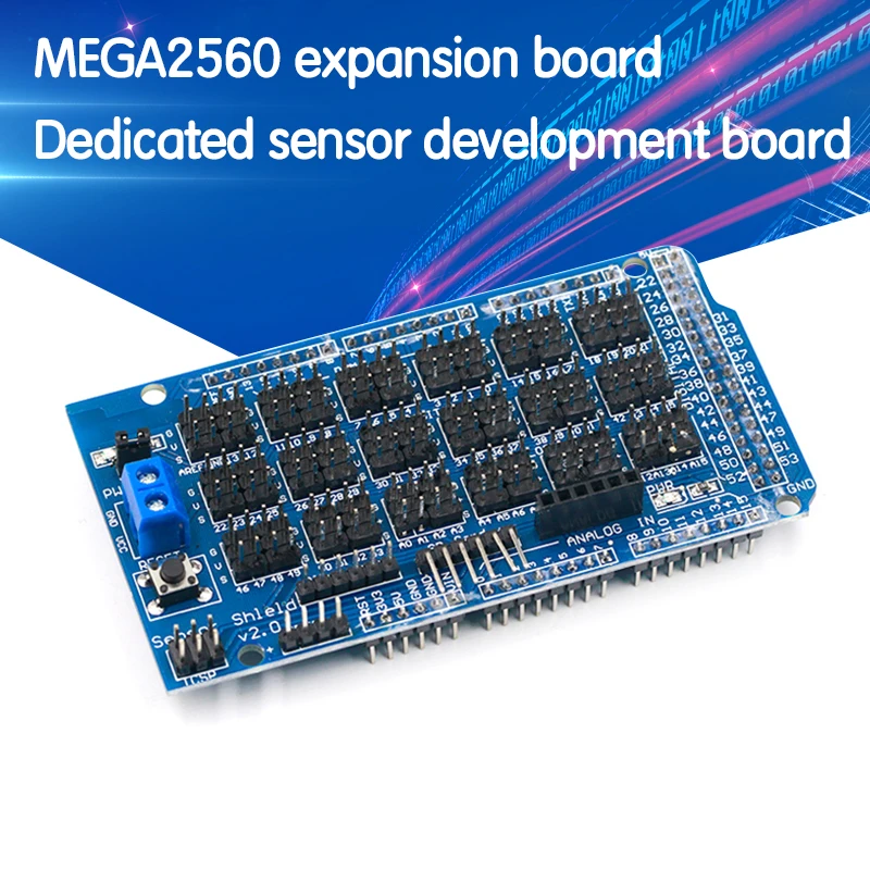 Плата разработки MEGA 2560 Sup IIC Bluetooth SD для Arduino Sensor Shield V1.0 V2.0|Интегральные схемы| |