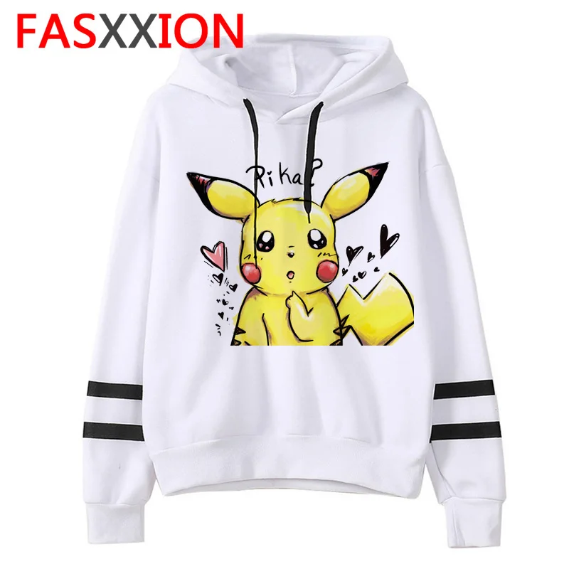 Pokemon go Толстовка kawaii мультфильм для мужчин/женщин толстовки с Пикачу негабаритных уличная забавный мужской Tumblr гранж Винтаж - Цвет: 1855