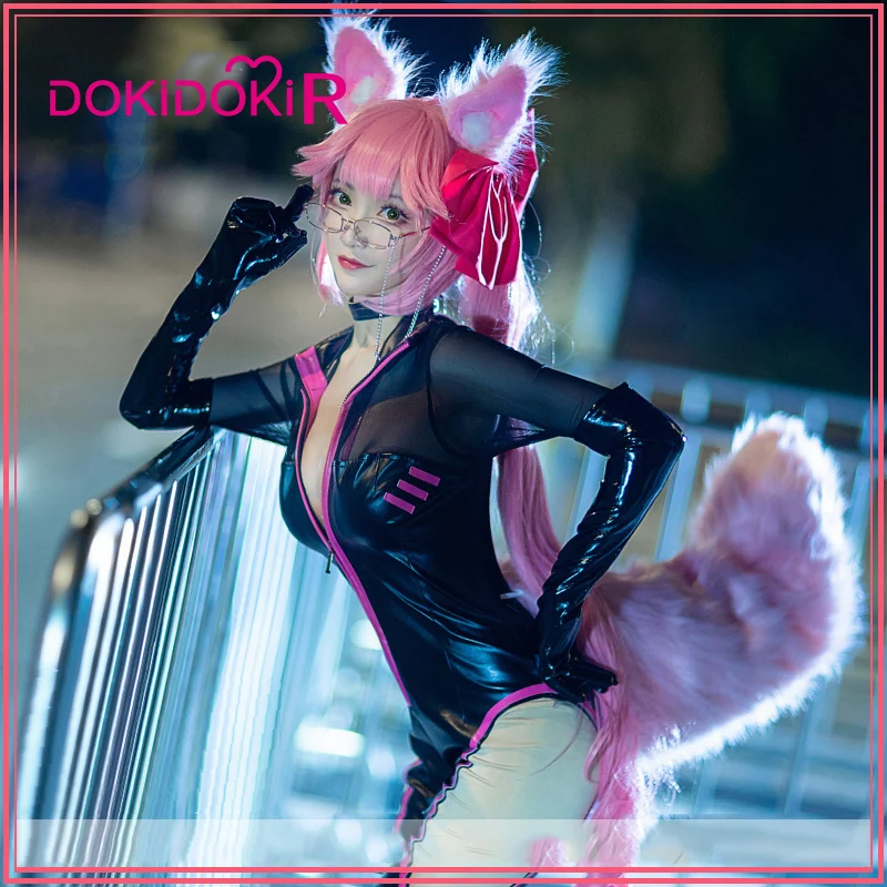 DokiDoki R игра Fate Cosplay Tamamo no Mae секретарь кожаный костюм Fate/Grand Order Косплей Костюм