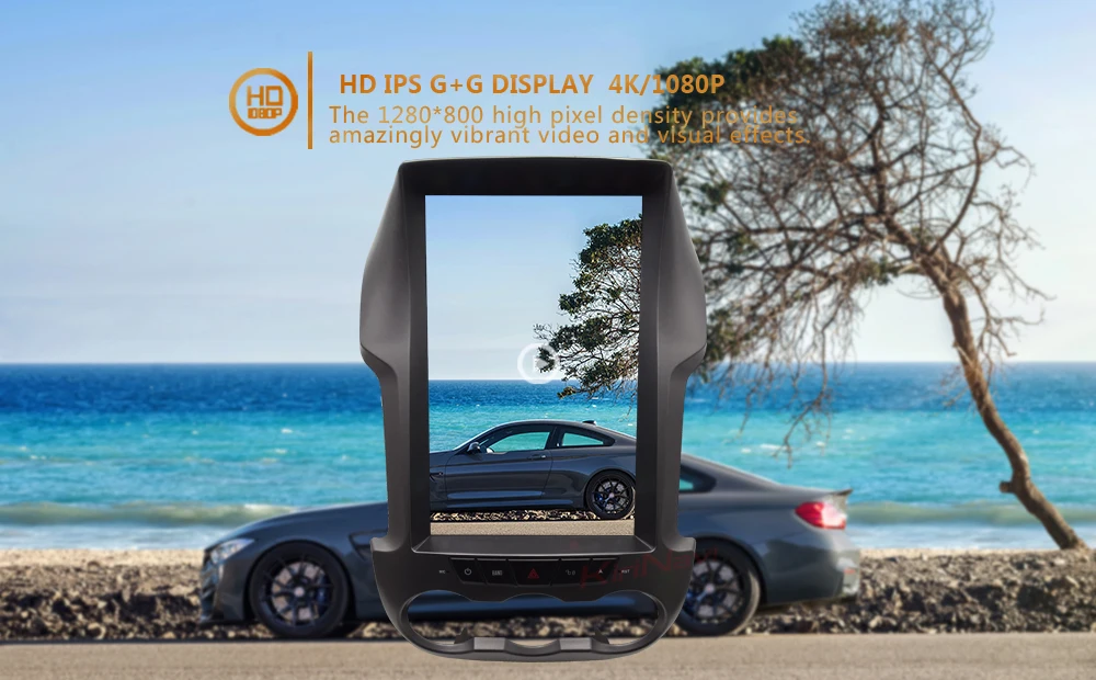 Киринави вертикальный автомобильный сенсорный экран в стиле Tesla стиль Android 7,1 12,1 дюймов автомобильный радиоприемник для Ford Ranger Gps навигация