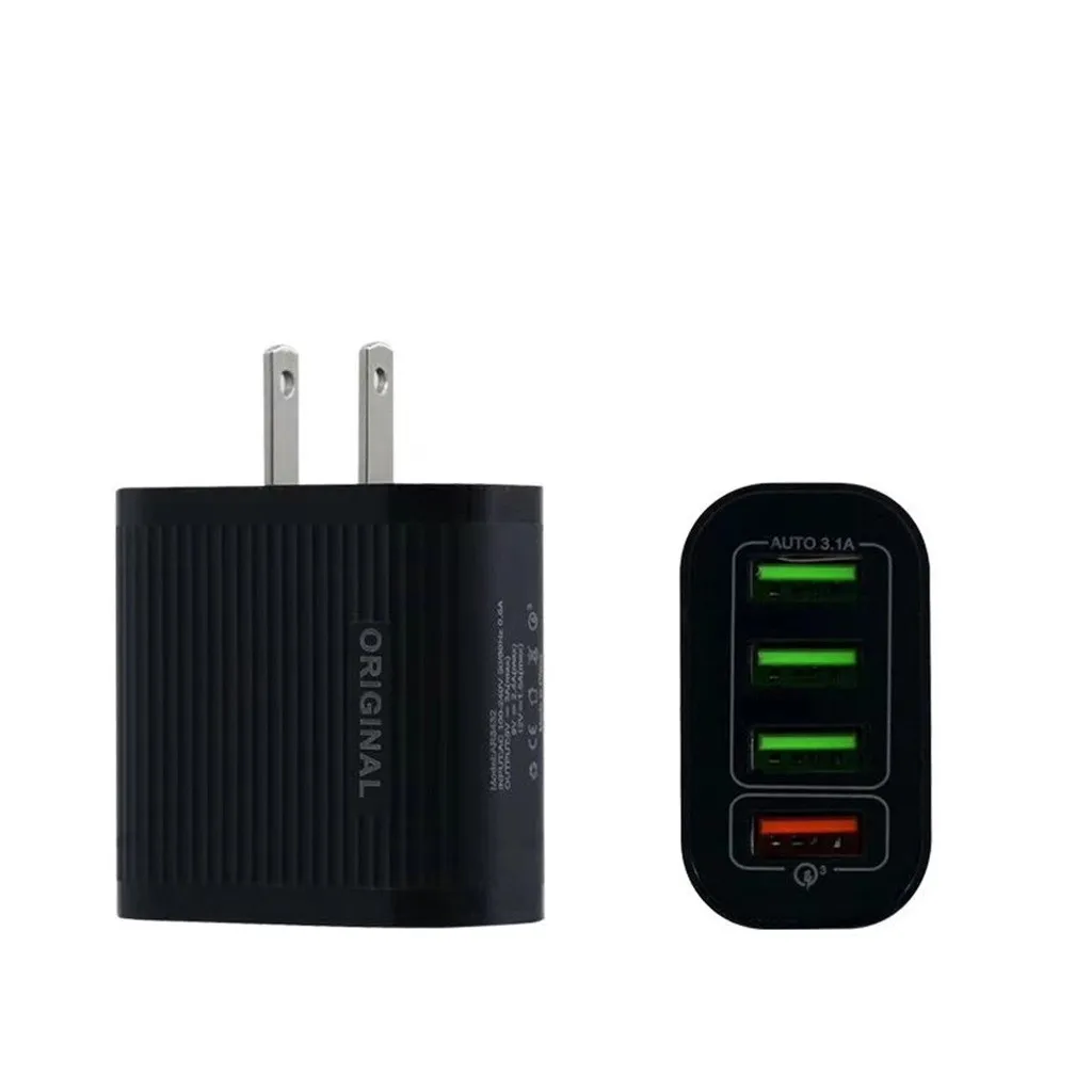 Многофункциональное Зарядное устройство USB зарядка вилка для стандарта США 4