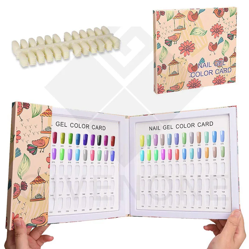 

120/180 Colors Nail Tips Display Book DIY Nail Art Showing Shelf Nail Gel Polish Display Chart Painting Dedicated Display Board