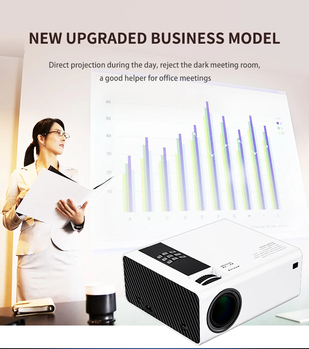 samsung projector VCHIP Y6 Mini Projector For Home Theater Supports 1080P WiFi TV LED HDMI USB Portable Media Player Smart Phone Beamer With Gift led projector