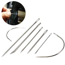 Ручные иглы ткань для шитья кожа Sewings пакеты наборы для ремесла иглы 7X нержавеющей ремесло